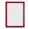 Red A4 self-adhesive magnetic frame for direct writing with cutout - Graphic design. Simple and stylish.
