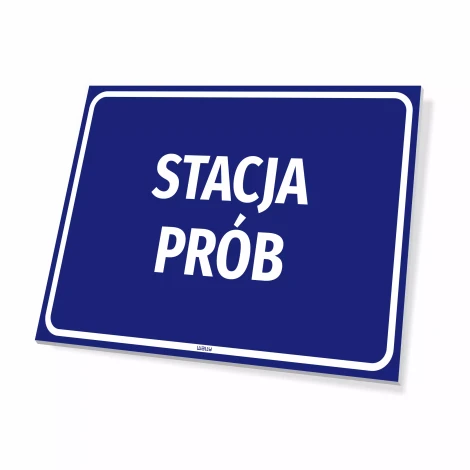 Information Sign: Test station