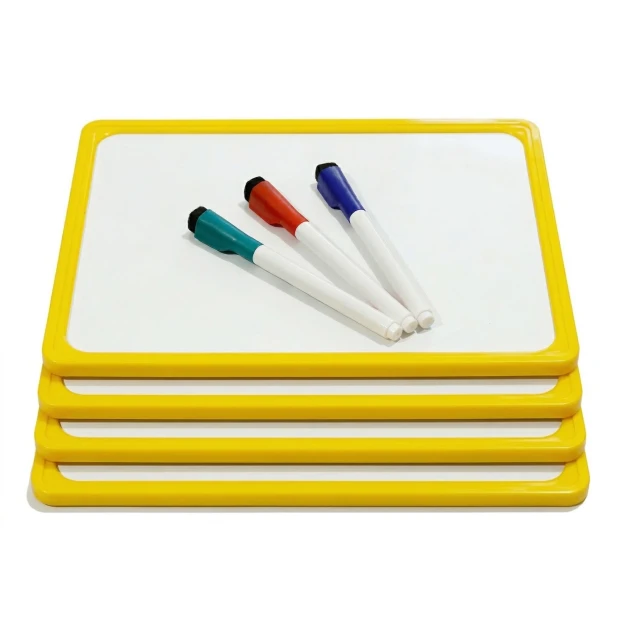 Dry-erase board in A2, A3, A4, A5, A6 frames - Graphic design with simple rectangular shapes and a white surface.