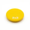 Magnesy kolorowe 10 szt. - Wzór graficzny. Okrągły magnes w kolorze żółtym.