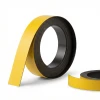 Yellow magnetic belt - Graphic design with two yellow rectangular stripes on a white background.