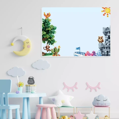 Magnetic Dry-Erase Board for Kids: Building blocks 610