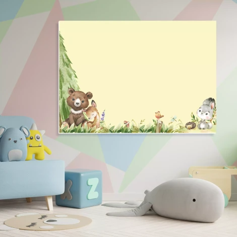 Magnetic Dry-Erase Board for Kids: Forest Animals 608