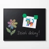 Magnetic chalkboard in an aluminum frame, available in any size - Graphic design with colorful elements.