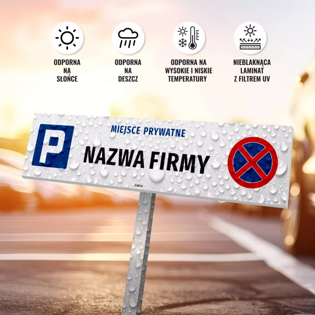 Parking Sign: Private Spot – Company Name