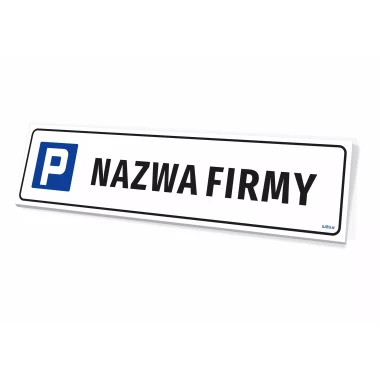 Parking Sign: Company Name