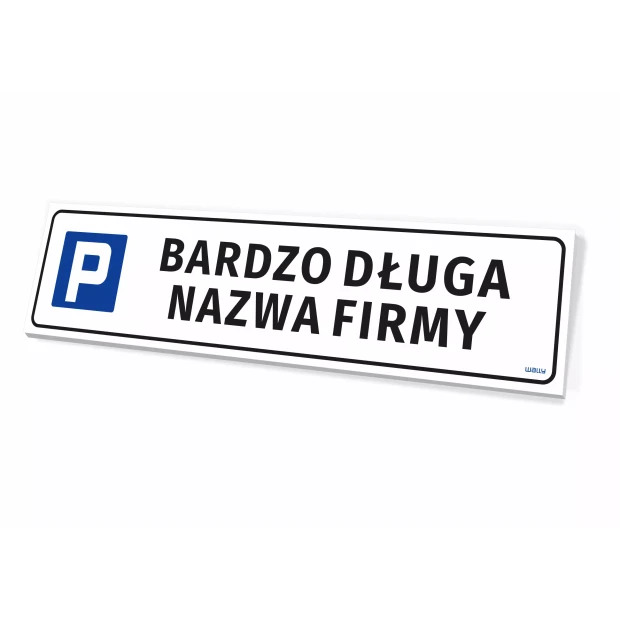 Parking Sign: Company Name