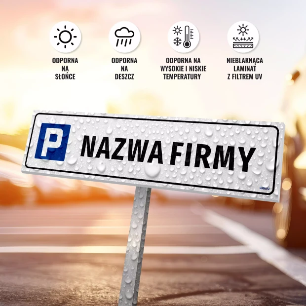 Parking Sign: Company Name