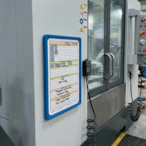 Double-sided dry-erase board with custom print in a frame A3, A4, A5