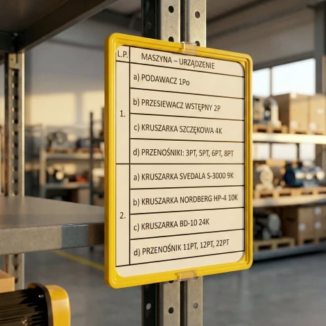 Single-sided dry-erase board with custom print in a frame A3, A4, A5, A6