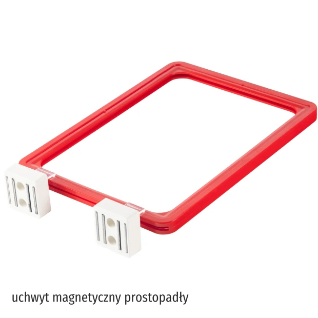 White framed dry-erase board in sizes A2, A3, A4, A5, A6 with graphic design and perpendicular magnetic handles.