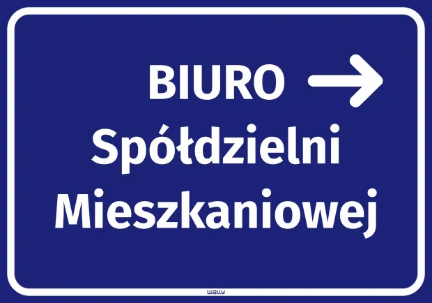 Sticker: Housing Cooperative Office, Arrow Right