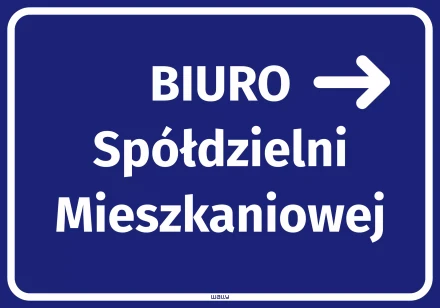 Sticker: Housing Cooperative Office, Arrow Right