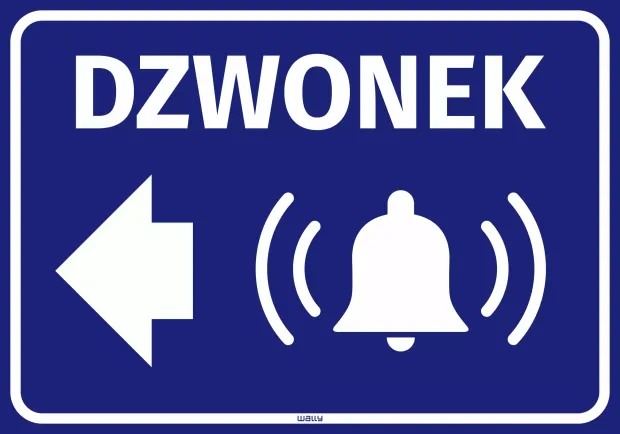 Sticker: Doorbell, Arrow Left