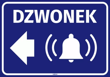 Sticker: Doorbell, Arrow Left