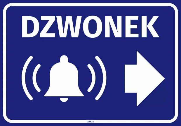Sticker: Doorbell, Arrow right