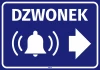 Sticker: Doorbell, Arrow right