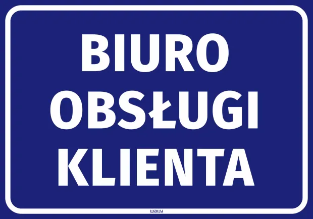 Information Sticker: Customer Service Office