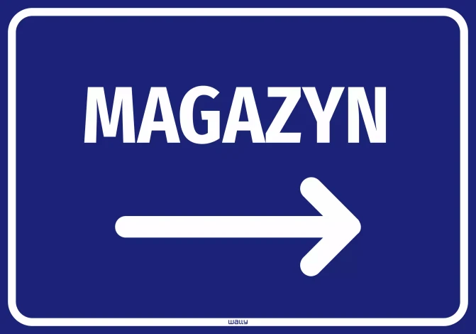 Information Sticker: Warehouse, Arrow Left