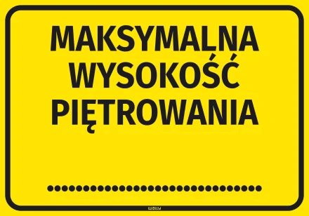 Information Sticker: Maximum Stacking Height