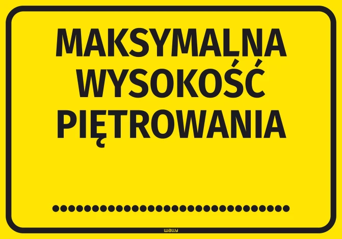 Information Sticker: Maximum Stacking Height