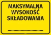 Information Sticker: Maximum Storage Height