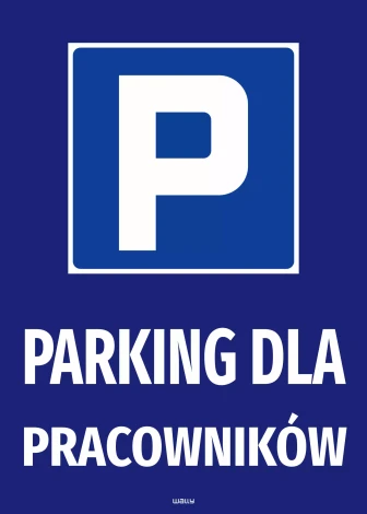 Information Sticker: Employee Parking