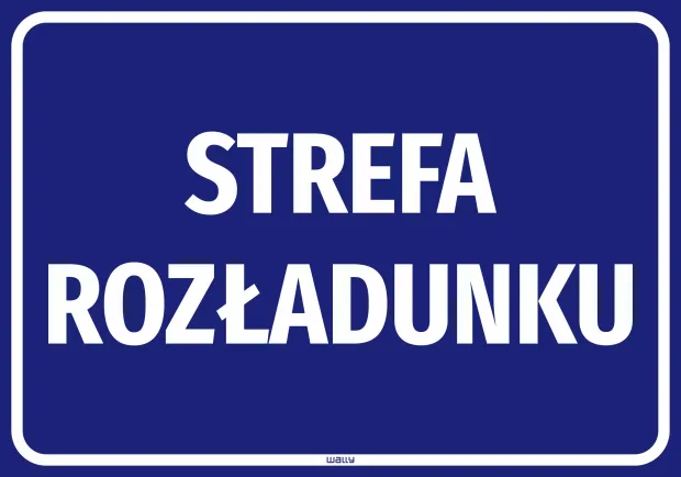 Information Sticker: Unloading zone