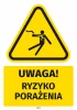 Safety Warning Sticker with Pictogram: Risk of shock