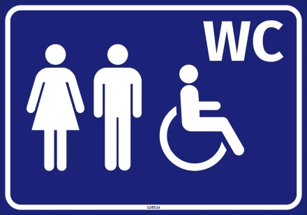 Sticker: Restroom Sign
