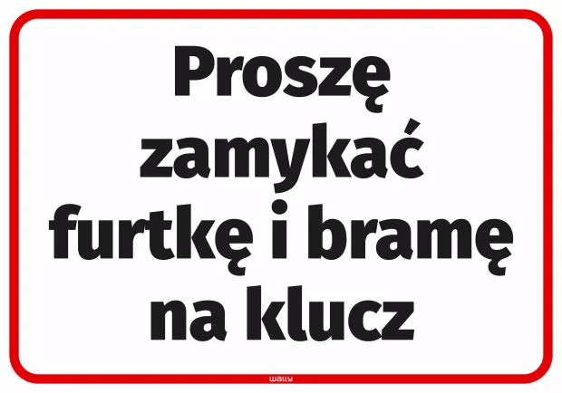 Sticker: Please Lock the Gate and Entrance Gate