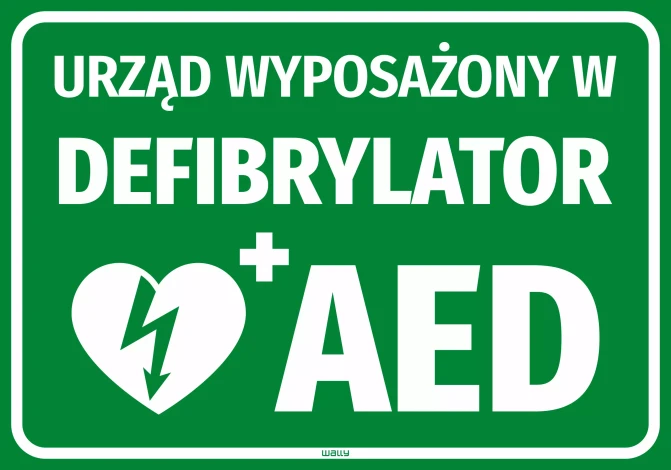 Sticker: Office Equipped with AED Defibrillator