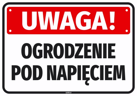 Sticker: Warning! Electric Fence