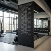 Custom-made chalkboard – Gym arrangement