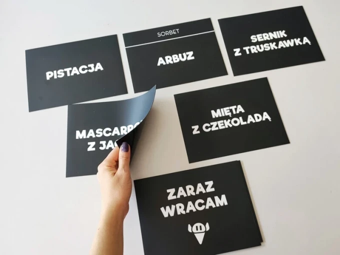 Magnet With Chalk Surface And Customised Printing