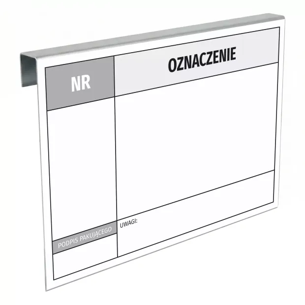 Dry-Erase Warehouse Tag A4 for Pallet Extensions 005
