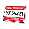 Reserved Space with Number or Marking – No Parking for Unauthorized Vehicles