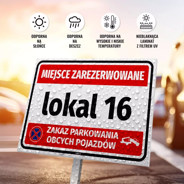 Reserved Space with Number or Marking – No Parking for Unauthorized Vehicles