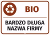 Sticker for Bin – BIO, with Company Name