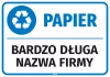 Sticker for Bin – Paper, with Company Name