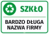 Sticker for Bin – Glass, with Company Name