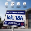 Parking Sign: Reserved Parking Space with Number or Marking