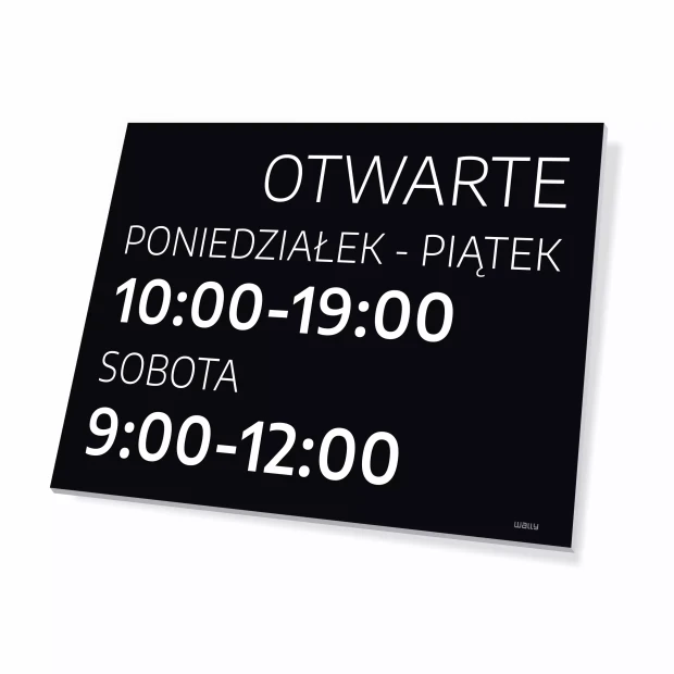Sign: Open – Customizable Hours, Customizable Days
