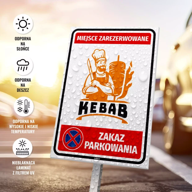 Sign: Reserved parking space, with designation and number.