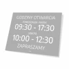 Custom Sign: Opening Hours with Days