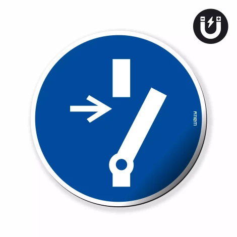 Magnet: Disconnect Before Maintenance or Repair, Mandatory Symbol
