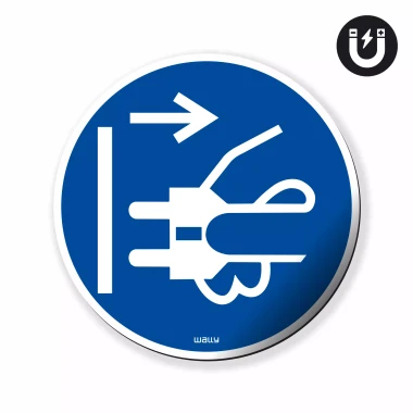 Magnet: Disconnect from Electrical Supply, Mandatory Symbol