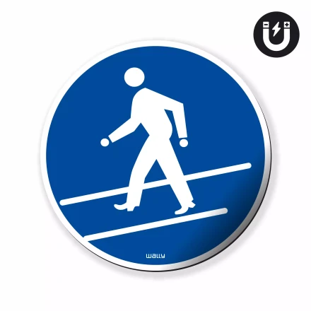 Magnet: Use Marked Crossing Only, Mandatory Symbol