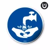 Magnet: Wash Hands Before Work, Mandatory Symbol