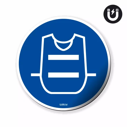 Magnet: Wear High-Visibility Vest, Mandatory Symbol